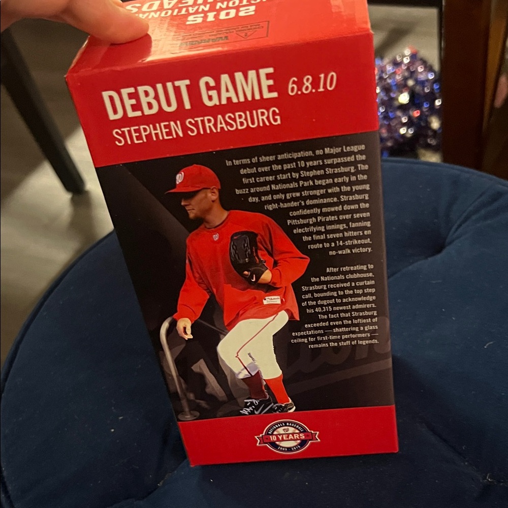 Washington Nationals 2025 10th Anniversary “Stephen Strasburg” Bobblehead